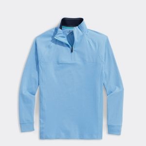 Men's Vineyard Vines Palmetto 1/4 Zip. Large. NWT. Color "Ocean" Light Blue.